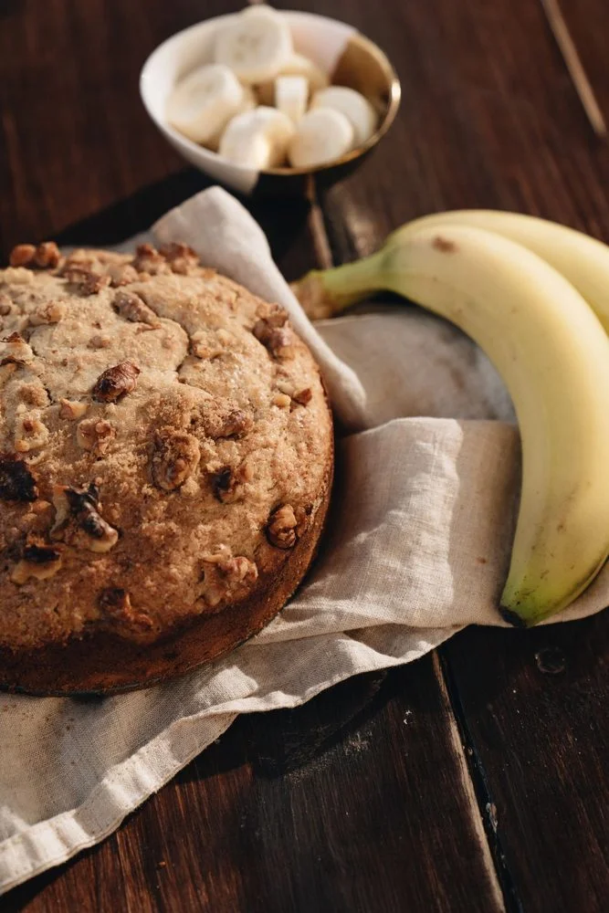 Pan de banano y nuez