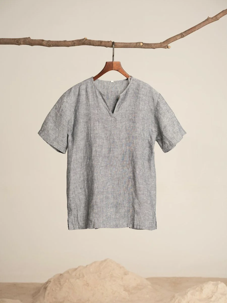 Camisa cuello abierto
