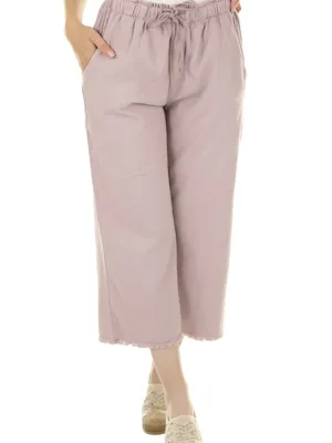 Pantalón tobillero con cordón