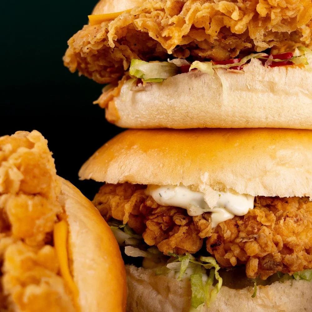 Sándwich de pollo crujiente
